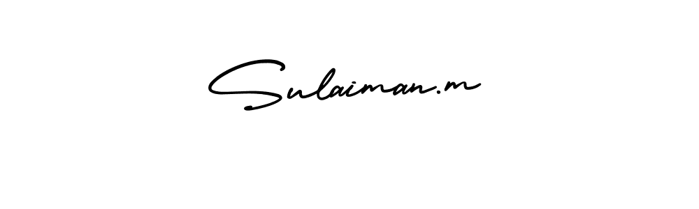 How to Draw Sulaiman.m signature style? AmerikaSignatureDemo-Regular is a latest design signature styles for name Sulaiman.m. Sulaiman.m signature style 3 images and pictures png