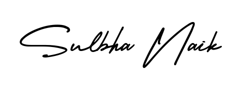 Transform the name Sulbha Naik into a signature masterpiece using AmerikaSignatureDemo-Regular font. Ideal for photographers, artists, and creators looking for watermarks. Sulbha Naik signature style 3 images and pictures png