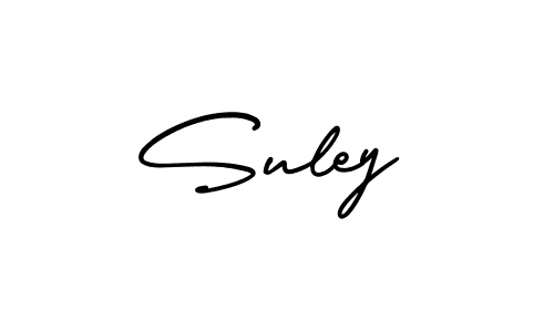 The best way (AmerikaSignatureDemo-Regular) to make a short signature is to pick only two or three words in your name. The name Suley include a total of six letters. For converting this name. Suley signature style 3 images and pictures png