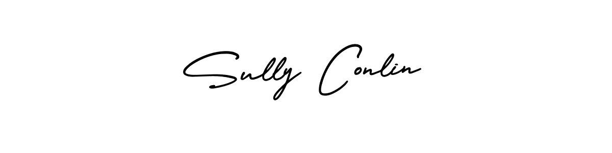Use a signature maker to create a handwritten signature online. With this signature software, you can design (AmerikaSignatureDemo-Regular) your own signature for name Sully Conlin. Sully Conlin signature style 3 images and pictures png