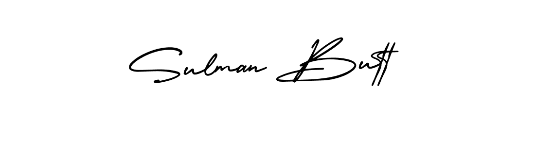 Use a signature maker to create a handwritten signature online. With this signature software, you can design (AmerikaSignatureDemo-Regular) your own signature for name Sulman Butt. Sulman Butt signature style 3 images and pictures png