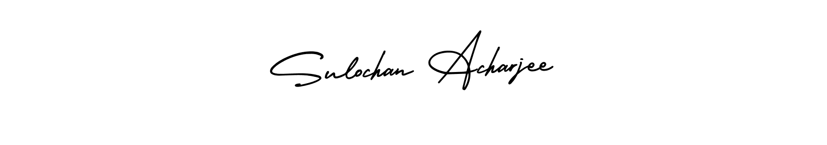 How to make Sulochan Acharjee name signature. Use AmerikaSignatureDemo-Regular style for creating short signs online. This is the latest handwritten sign. Sulochan Acharjee signature style 3 images and pictures png