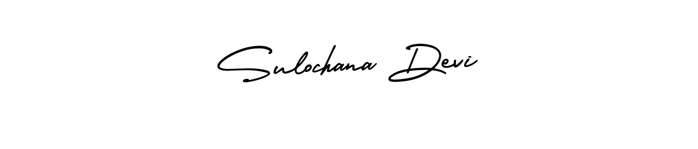 How to Draw Sulochana Devi signature style? AmerikaSignatureDemo-Regular is a latest design signature styles for name Sulochana Devi. Sulochana Devi signature style 3 images and pictures png