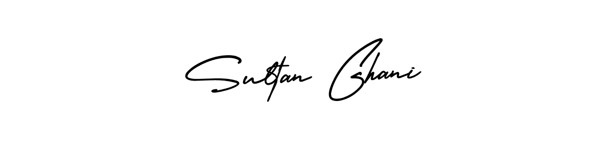 How to make Sultan Ghani name signature. Use AmerikaSignatureDemo-Regular style for creating short signs online. This is the latest handwritten sign. Sultan Ghani signature style 3 images and pictures png