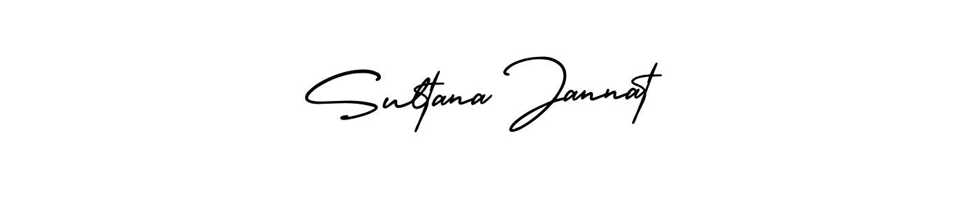 Sultana Jannat stylish signature style. Best Handwritten Sign (AmerikaSignatureDemo-Regular) for my name. Handwritten Signature Collection Ideas for my name Sultana Jannat. Sultana Jannat signature style 3 images and pictures png