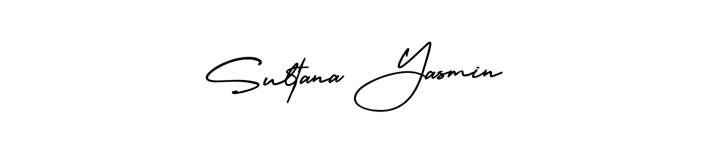 It looks lik you need a new signature style for name Sultana Yasmin. Design unique handwritten (AmerikaSignatureDemo-Regular) signature with our free signature maker in just a few clicks. Sultana Yasmin signature style 3 images and pictures png