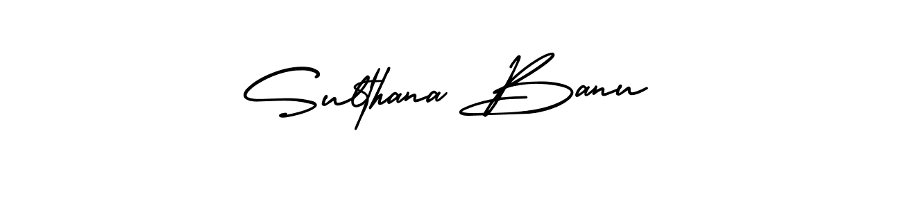 How to make Sulthana Banu signature? AmerikaSignatureDemo-Regular is a professional autograph style. Create handwritten signature for Sulthana Banu name. Sulthana Banu signature style 3 images and pictures png
