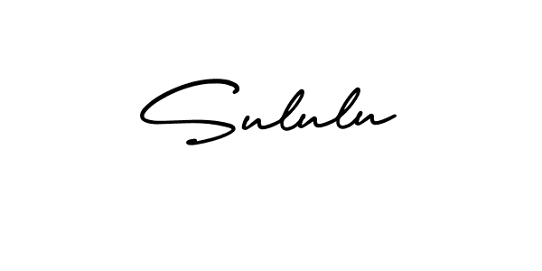 Sululu stylish signature style. Best Handwritten Sign (AmerikaSignatureDemo-Regular) for my name. Handwritten Signature Collection Ideas for my name Sululu. Sululu signature style 3 images and pictures png