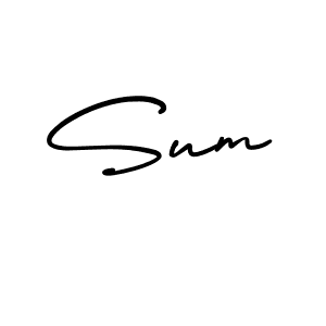 How to make Sum signature? AmerikaSignatureDemo-Regular is a professional autograph style. Create handwritten signature for Sum name. Sum signature style 3 images and pictures png