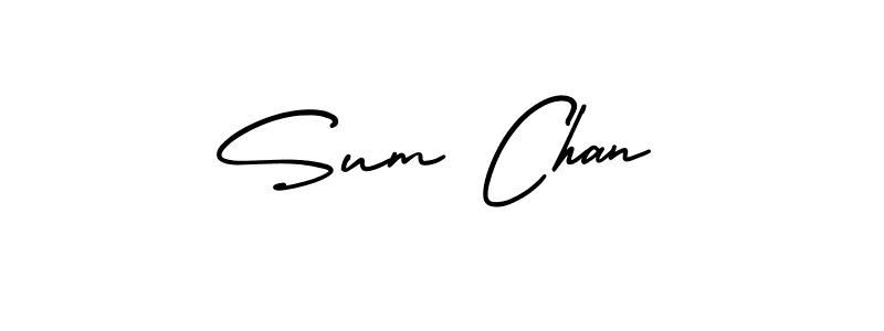 Similarly AmerikaSignatureDemo-Regular is the best handwritten signature design. Signature creator online .You can use it as an online autograph creator for name Sum Chan. Sum Chan signature style 3 images and pictures png