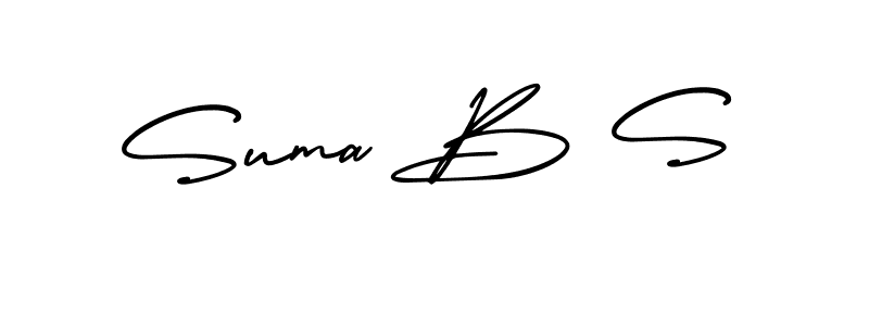 Best and Professional Signature Style for Suma B S. AmerikaSignatureDemo-Regular Best Signature Style Collection. Suma B S signature style 3 images and pictures png