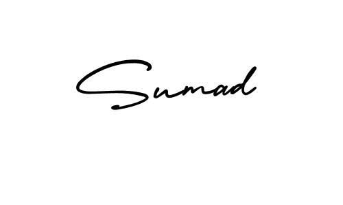 You should practise on your own different ways (AmerikaSignatureDemo-Regular) to write your name (Sumad) in signature. don't let someone else do it for you. Sumad signature style 3 images and pictures png