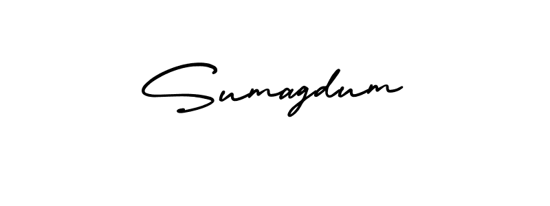 Use a signature maker to create a handwritten signature online. With this signature software, you can design (AmerikaSignatureDemo-Regular) your own signature for name Sumagdum. Sumagdum signature style 3 images and pictures png