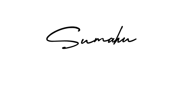 How to make Sumahu signature? AmerikaSignatureDemo-Regular is a professional autograph style. Create handwritten signature for Sumahu name. Sumahu signature style 3 images and pictures png