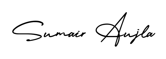 Generate high-definition signature styles for Sumair Aujla. The AmerikaSignatureDemo-Regular typeface ensures crisp legibility and sophisticated design. Sumair Aujla signature style 3 images and pictures png