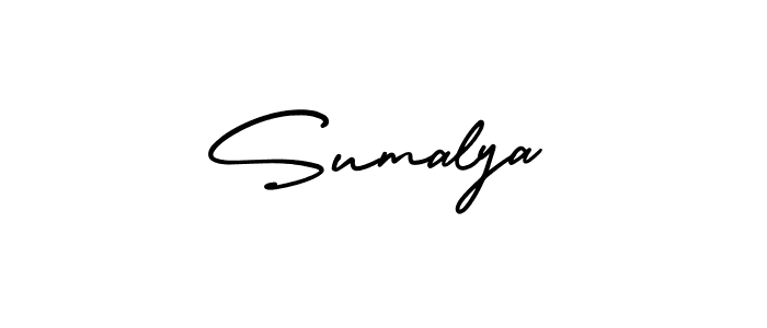 Use a signature maker to create a handwritten signature online. With this signature software, you can design (AmerikaSignatureDemo-Regular) your own signature for name Sumalya. Sumalya signature style 3 images and pictures png