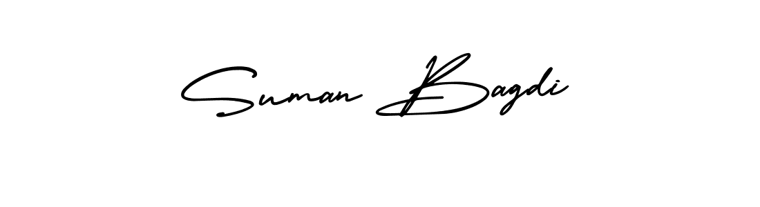 Suman Bagdi stylish signature style. Best Handwritten Sign (AmerikaSignatureDemo-Regular) for my name. Handwritten Signature Collection Ideas for my name Suman Bagdi. Suman Bagdi signature style 3 images and pictures png