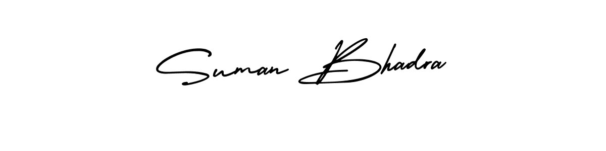 Check out images of Autograph of Suman Bhadra name. Actor Suman Bhadra Signature Style. AmerikaSignatureDemo-Regular is a professional sign style online. Suman Bhadra signature style 3 images and pictures png