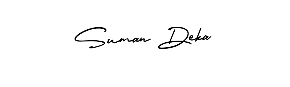 Create a beautiful signature design for name Suman Deka. With this signature (AmerikaSignatureDemo-Regular) fonts, you can make a handwritten signature for free. Suman Deka signature style 3 images and pictures png