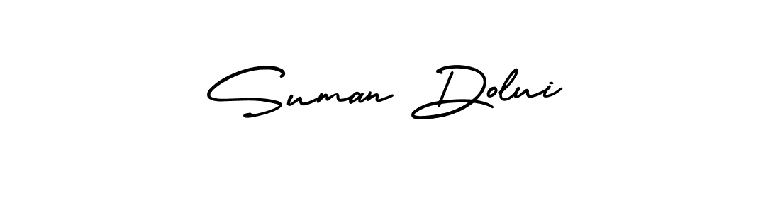 Similarly AmerikaSignatureDemo-Regular is the best handwritten signature design. Signature creator online .You can use it as an online autograph creator for name Suman Dolui. Suman Dolui signature style 3 images and pictures png