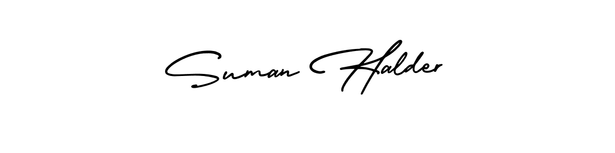 How to Draw Suman Halder signature style? AmerikaSignatureDemo-Regular is a latest design signature styles for name Suman Halder. Suman Halder signature style 3 images and pictures png