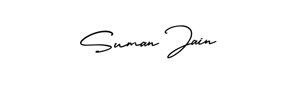 It looks lik you need a new signature style for name Suman Jain. Design unique handwritten (AmerikaSignatureDemo-Regular) signature with our free signature maker in just a few clicks. Suman Jain signature style 3 images and pictures png