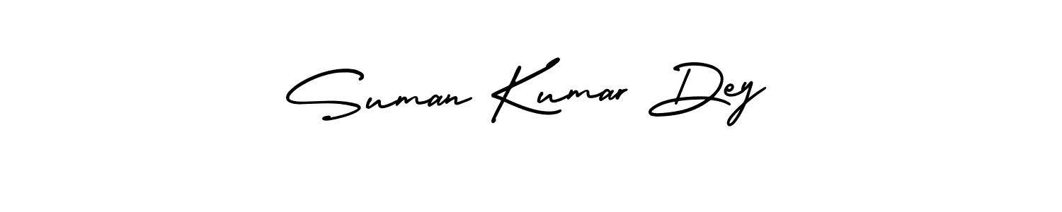 Use a signature maker to create a handwritten signature online. With this signature software, you can design (AmerikaSignatureDemo-Regular) your own signature for name Suman Kumar Dey. Suman Kumar Dey signature style 3 images and pictures png