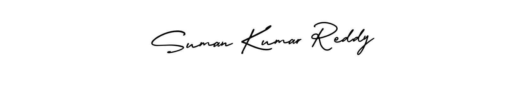 Use a signature maker to create a handwritten signature online. With this signature software, you can design (AmerikaSignatureDemo-Regular) your own signature for name Suman Kumar Reddy. Suman Kumar Reddy signature style 3 images and pictures png
