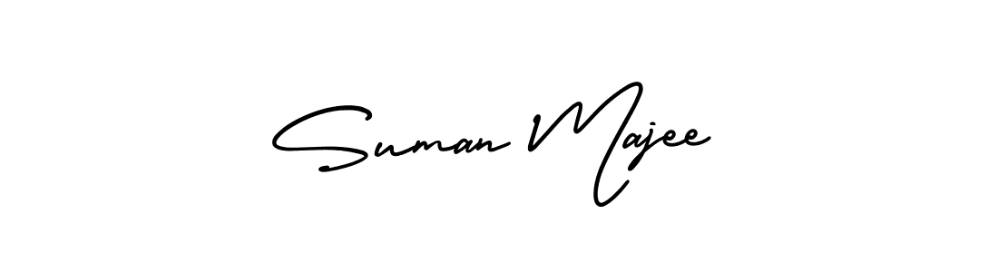 How to make Suman Majee name signature. Use AmerikaSignatureDemo-Regular style for creating short signs online. This is the latest handwritten sign. Suman Majee signature style 3 images and pictures png