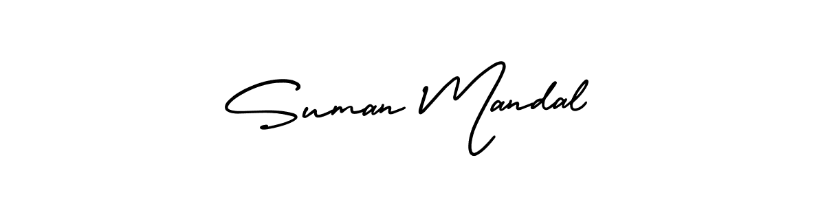 Create a beautiful signature design for name Suman Mandal. With this signature (AmerikaSignatureDemo-Regular) fonts, you can make a handwritten signature for free. Suman Mandal signature style 3 images and pictures png