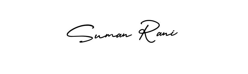 AmerikaSignatureDemo-Regular is a professional signature style that is perfect for those who want to add a touch of class to their signature. It is also a great choice for those who want to make their signature more unique. Get Suman Rani name to fancy signature for free. Suman Rani signature style 3 images and pictures png