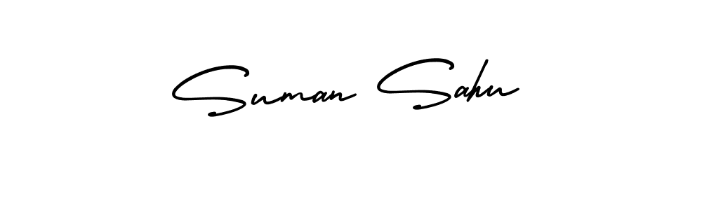 Use a signature maker to create a handwritten signature online. With this signature software, you can design (AmerikaSignatureDemo-Regular) your own signature for name Suman Sahu. Suman Sahu signature style 3 images and pictures png