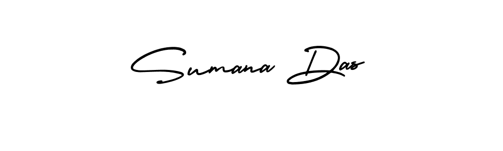 The best way (AmerikaSignatureDemo-Regular) to make a short signature is to pick only two or three words in your name. The name Sumana Das include a total of six letters. For converting this name. Sumana Das signature style 3 images and pictures png