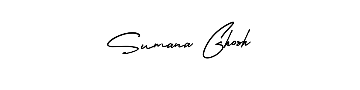 How to Draw Sumana Ghosh signature style? AmerikaSignatureDemo-Regular is a latest design signature styles for name Sumana Ghosh. Sumana Ghosh signature style 3 images and pictures png