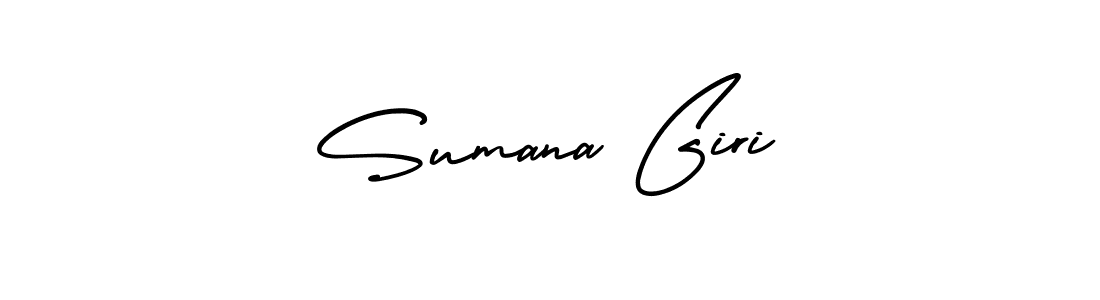 How to Draw Sumana Giri signature style? AmerikaSignatureDemo-Regular is a latest design signature styles for name Sumana Giri. Sumana Giri signature style 3 images and pictures png