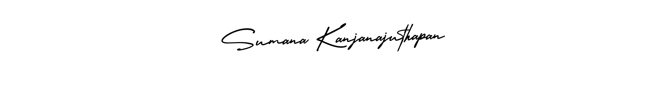 Create a beautiful signature design for name Sumana Kanjanajuthapan. With this signature (AmerikaSignatureDemo-Regular) fonts, you can make a handwritten signature for free. Sumana Kanjanajuthapan signature style 3 images and pictures png