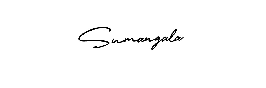 Design your own signature with our free online signature maker. With this signature software, you can create a handwritten (AmerikaSignatureDemo-Regular) signature for name Sumangala. Sumangala signature style 3 images and pictures png
