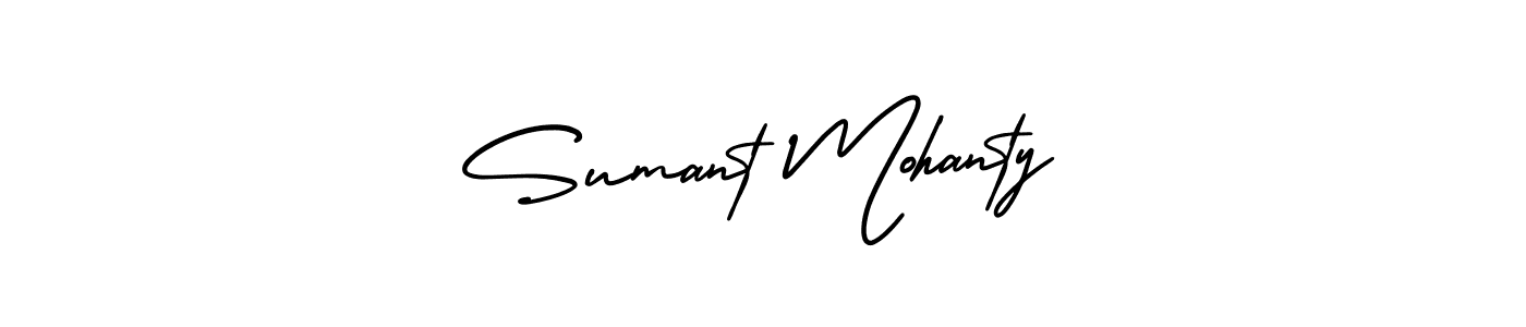 Make a beautiful signature design for name Sumant Mohanty. With this signature (AmerikaSignatureDemo-Regular) style, you can create a handwritten signature for free. Sumant Mohanty signature style 3 images and pictures png
