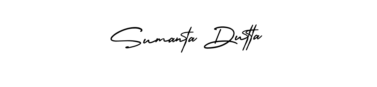 How to make Sumanta Dutta signature? AmerikaSignatureDemo-Regular is a professional autograph style. Create handwritten signature for Sumanta Dutta name. Sumanta Dutta signature style 3 images and pictures png