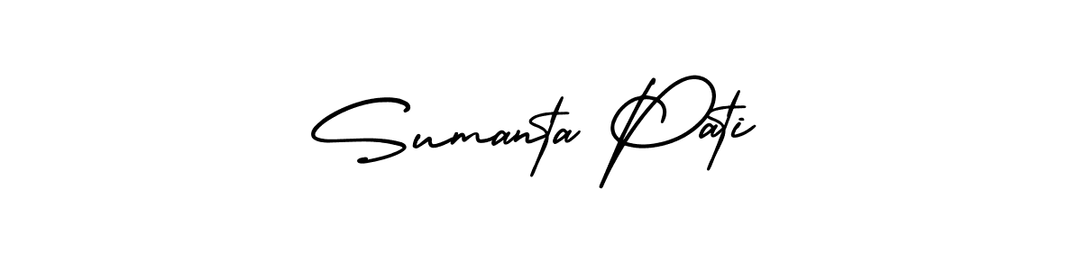 Make a beautiful signature design for name Sumanta Pati. With this signature (AmerikaSignatureDemo-Regular) style, you can create a handwritten signature for free. Sumanta Pati signature style 3 images and pictures png