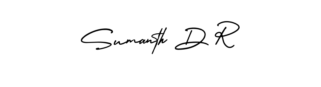 Design your own signature with our free online signature maker. With this signature software, you can create a handwritten (AmerikaSignatureDemo-Regular) signature for name Sumanth D R. Sumanth D R signature style 3 images and pictures png