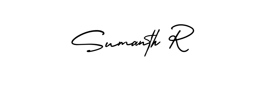 See photos of Sumanth R official signature by Spectra . Check more albums & portfolios. Read reviews & check more about AmerikaSignatureDemo-Regular font. Sumanth R signature style 3 images and pictures png