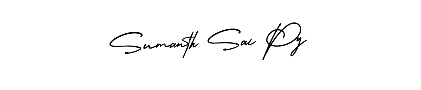 Here are the top 10 professional signature styles for the name Sumanth Sai Py. These are the best autograph styles you can use for your name. Sumanth Sai Py signature style 3 images and pictures png