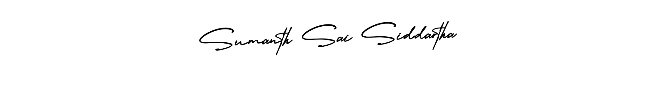 Use a signature maker to create a handwritten signature online. With this signature software, you can design (AmerikaSignatureDemo-Regular) your own signature for name Sumanth Sai Siddartha. Sumanth Sai Siddartha signature style 3 images and pictures png