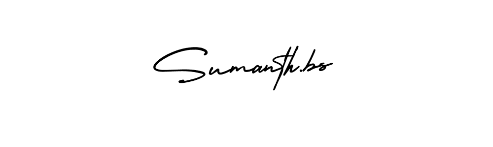 This is the best signature style for the Sumanth.bs name. Also you like these signature font (AmerikaSignatureDemo-Regular). Mix name signature. Sumanth.bs signature style 3 images and pictures png