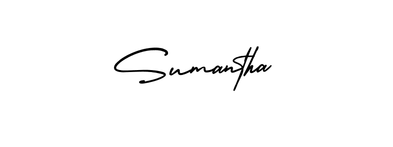 Make a short Sumantha signature style. Manage your documents anywhere anytime using AmerikaSignatureDemo-Regular. Create and add eSignatures, submit forms, share and send files easily. Sumantha signature style 3 images and pictures png