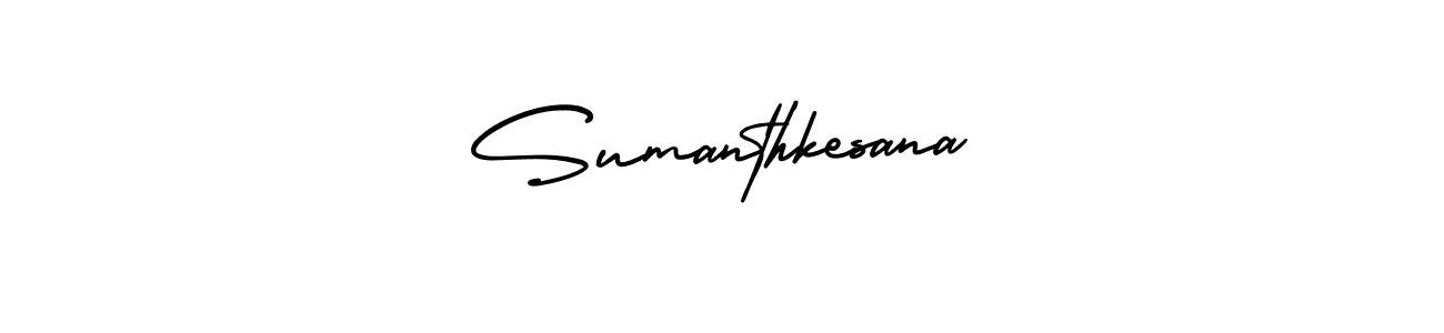 Design your own signature with our free online signature maker. With this signature software, you can create a handwritten (AmerikaSignatureDemo-Regular) signature for name Sumanthkesana. Sumanthkesana signature style 3 images and pictures png