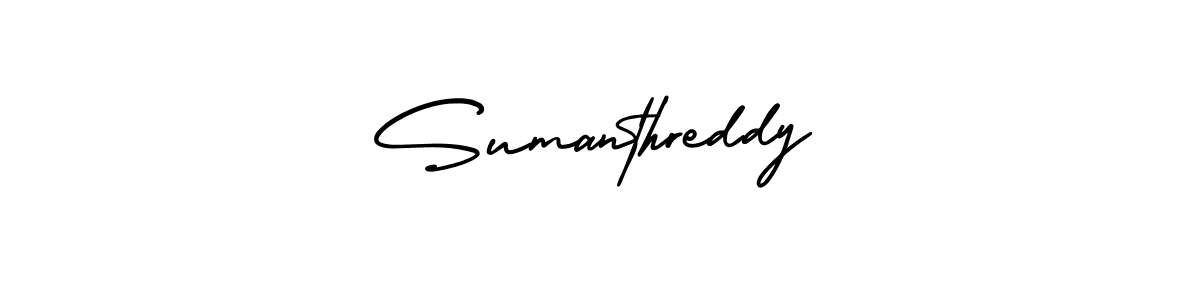 AmerikaSignatureDemo-Regular is a professional signature style that is perfect for those who want to add a touch of class to their signature. It is also a great choice for those who want to make their signature more unique. Get Sumanthreddy name to fancy signature for free. Sumanthreddy signature style 3 images and pictures png