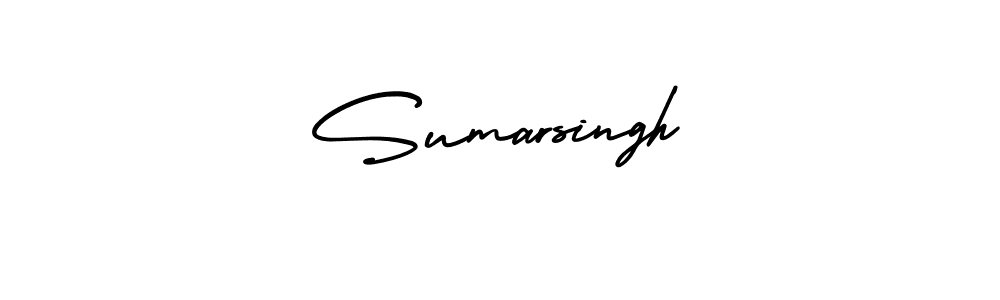 Sumarsingh stylish signature style. Best Handwritten Sign (AmerikaSignatureDemo-Regular) for my name. Handwritten Signature Collection Ideas for my name Sumarsingh. Sumarsingh signature style 3 images and pictures png
