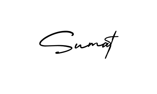 if you are searching for the best signature style for your name Sumat. so please give up your signature search. here we have designed multiple signature styles  using AmerikaSignatureDemo-Regular. Sumat signature style 3 images and pictures png
